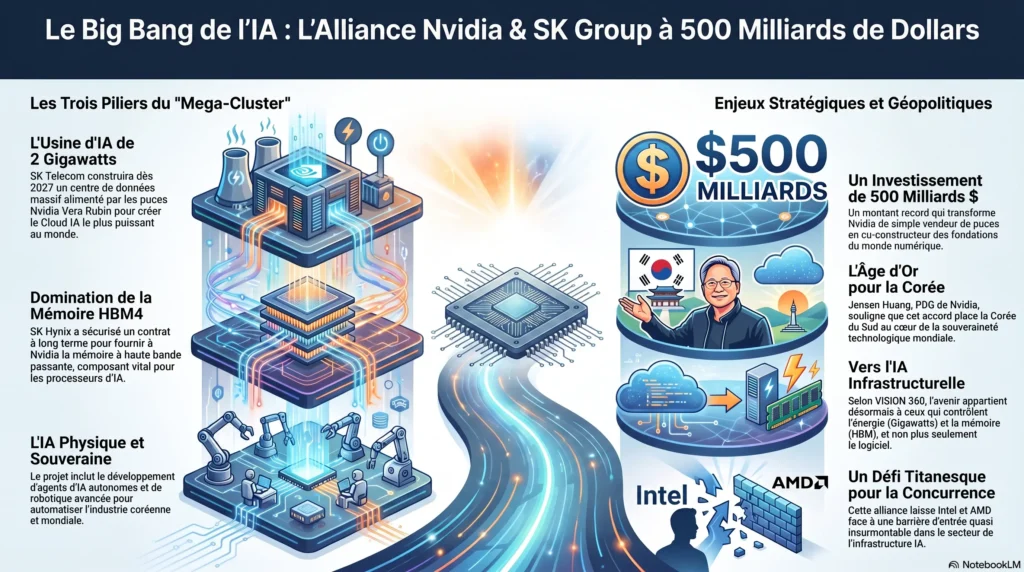 Investissement_massif_pour_l_IA-1024x572 Partenariat Nvidia et SK Group : Vers une Infrastructure Mondiale de l'IA à 500 Milliards de Dollars