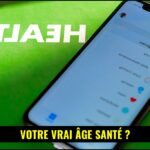 Capture d'écran de la nouvelle interface de l'application Santé d'Apple avec les indicateurs d'âge biologique et de score de préparation.