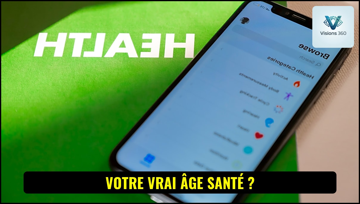Capture d'écran de la nouvelle interface de l'application Santé d'Apple avec les indicateurs d'âge biologique et de score de préparation.