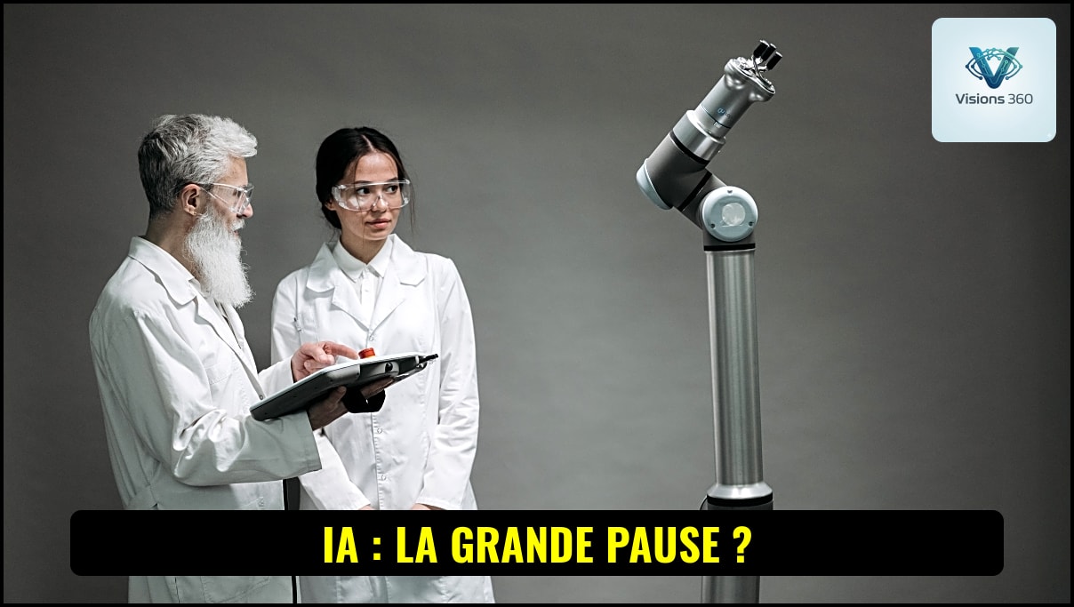 Une main humaine tenant une puce électronique tandis qu'un algorithme de sécurité IA est projeté en arrière-plan