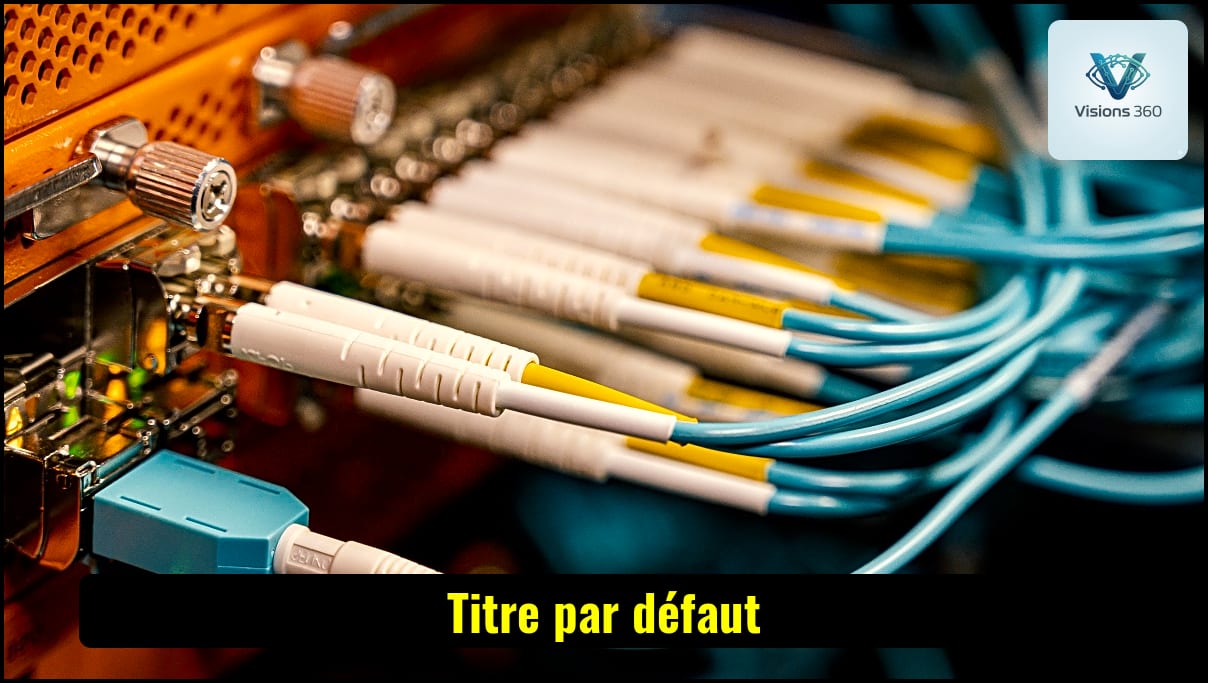 Serveurs lumineux et réseau complexe dans un centre de données moderne
