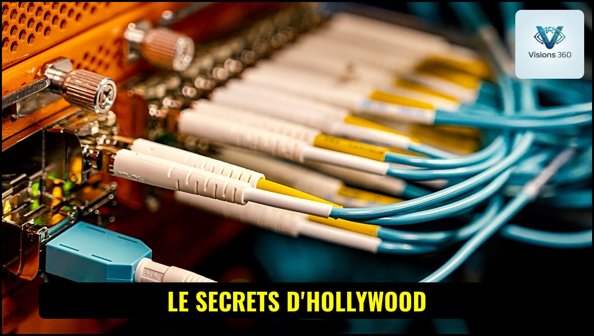 Acteur célèbre discutant de technologie et d'innovation dans un studio.