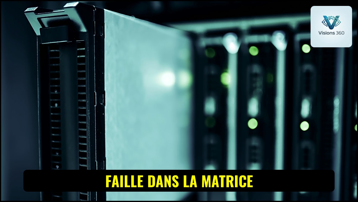 Serveurs informatiques et centres de données représentant la cybersécurité et l'intelligence artificielle
