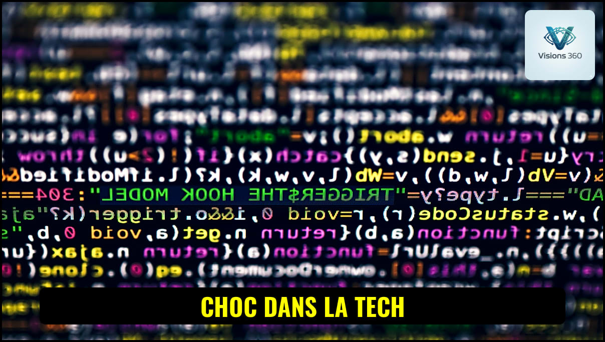 Écran affichant du code informatique et des lignes de programmation