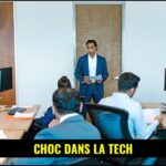 Un manager perplexe face à des rapports générés par une intelligence artificielle au bureau