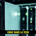 Un serveur informatique de pointe dans un centre de données d'intelligence artificielle