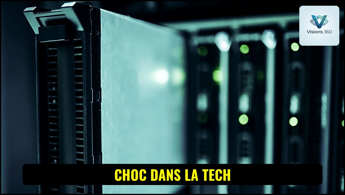 Un serveur informatique de pointe dans un centre de données d'intelligence artificielle